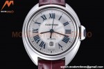 Cartier - Cle De Cartier 31mm SS/LE White/Rmn Red Strap RXWF Swiss Eta2671