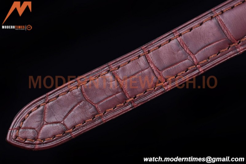 Cartier - Cle De Cartier 31mm Diamond SS/LE White/Rmn Red Strap RXWF Swiss Eta2671
