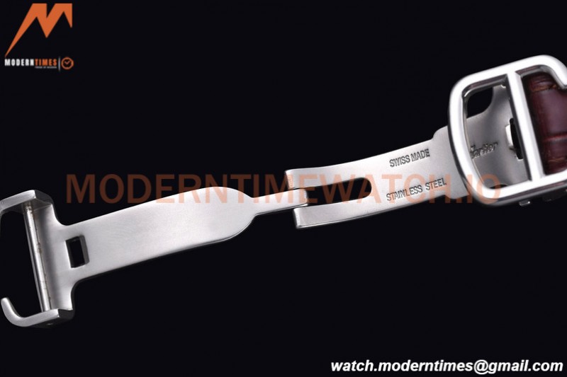 Cartier - Cle De Cartier 31mm Diamond SS/LE White/Rmn Red Strap RXWF Swiss Eta2671