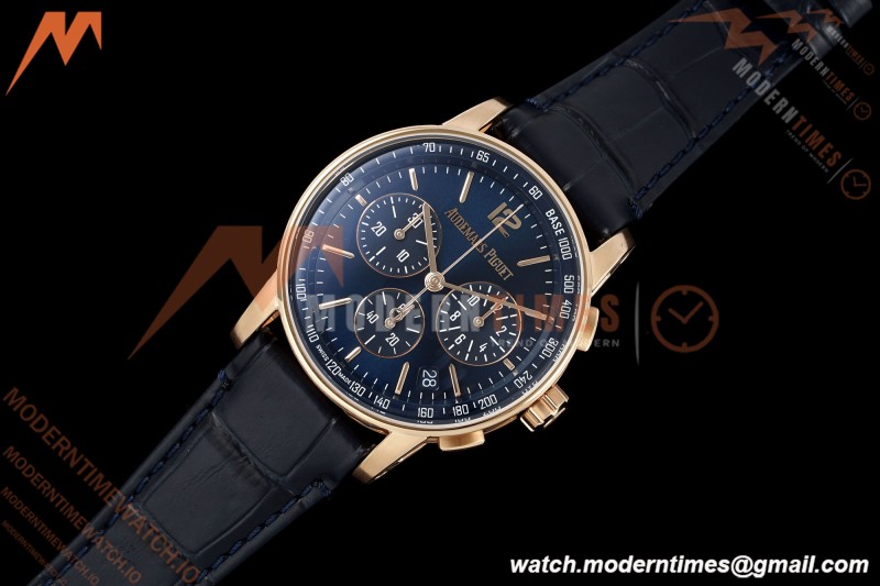 Audemars Piguet - Code 11.59 Chrono 26393OR 41mm RG/LE Blue Dial APSF SA4401