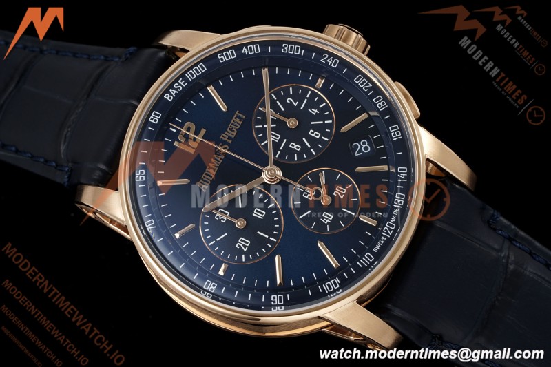 Audemars Piguet - Code 11.59 Chrono 26393OR 41mm RG/LE Blue Dial APSF SA4401