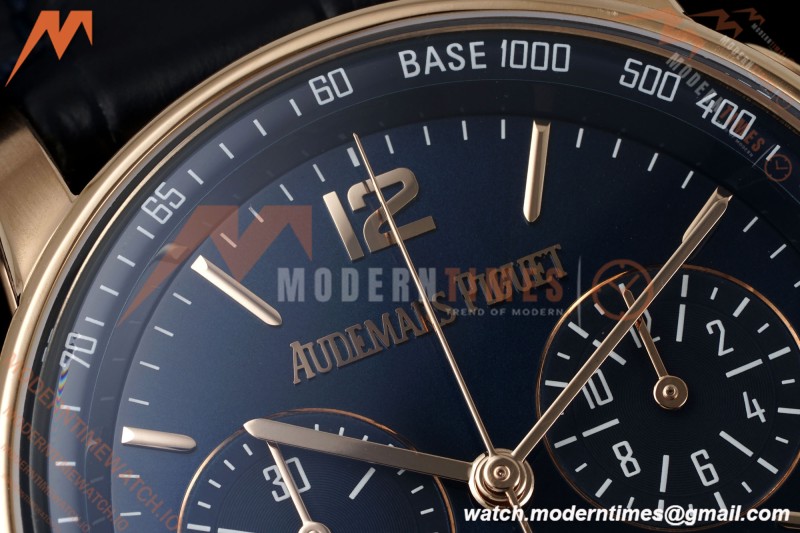 Audemars Piguet - Code 11.59 Chrono 26393OR 41mm RG/LE Blue Dial APSF SA4401