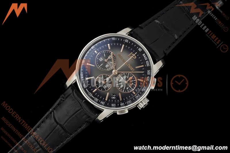 Audemars Piguet - Code 11.59 Chrono 26393CR 41mm SS/LE Smoked Gray Dial APSF SA4401 | 오데마 피게 - 코드 11.59 크로노그래프 26393CR 41mm 스테인리스 스틸/가죽 스트랩 스모크 그레이 다이얼 APSF SA4401