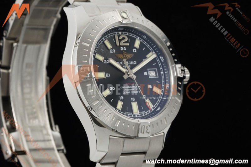 Breitling - Colt Automatic 44mm SS/SS Blk/Stk TF V2 A2824