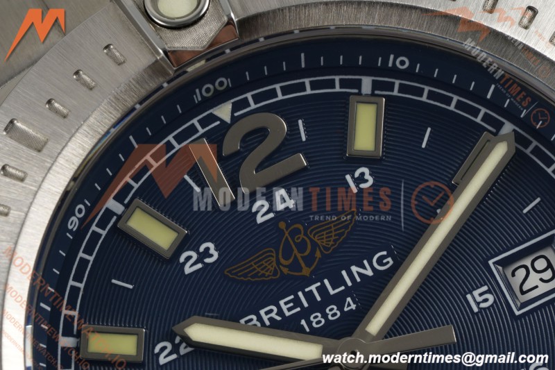 Breitling - Colt Automatic 44mm SS/SS Blue/Stk TF V2 A2824