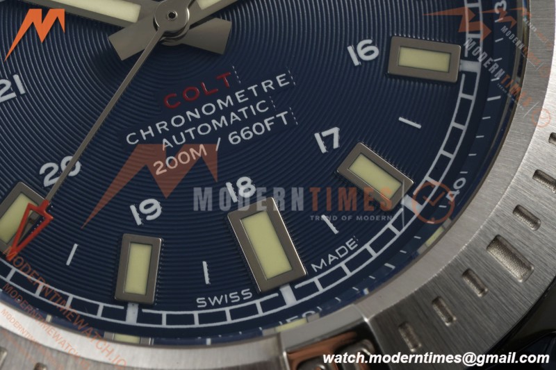 Breitling - Colt Automatic 44mm SS/RU Blue/Stk TF V2 A2824