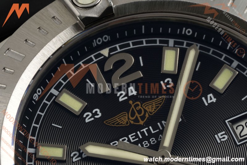 Breitling - Colt Automatic 44mm SS/RU Blk/Stk TF V2 A2824