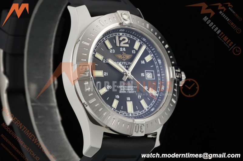 Breitling - Colt Automatic 44mm SS/RU Blk/Stk TF V2 A2824
