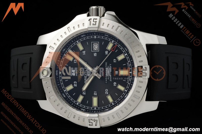 Breitling - Colt Automatic 44mm SS/RU Blk/Stk TF V2 A2824