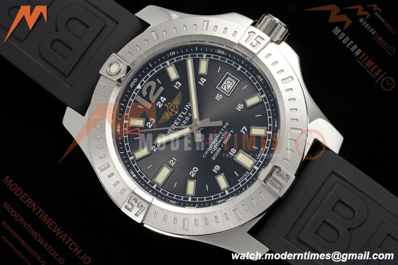 Breitling - Colt Automatic 44mm SS/RU Blk/Stk TF V2 A2824
