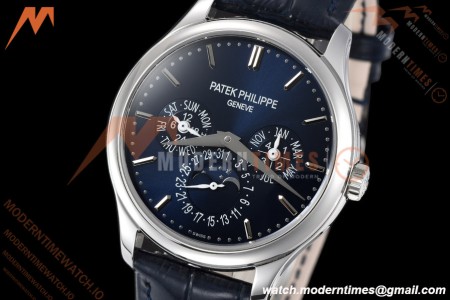 Patek Philippe - Grand Complications 37mm 5140P SS/LE Blue/Stk 3KF A240
