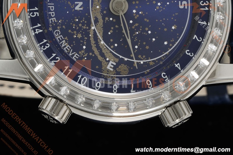 Patek Philippe - Grand Complications 6104G 44mm Celestial Blue SS/LE Dia/Num MY9015 Mod
