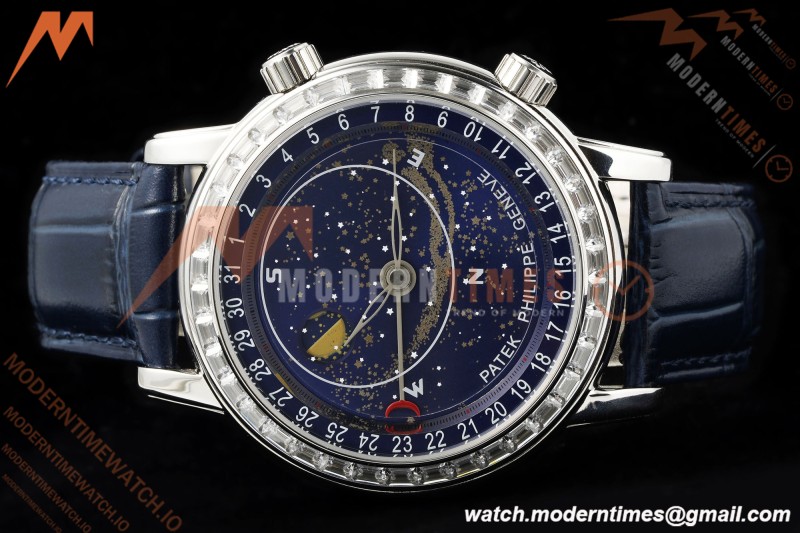 Patek Philippe - Grand Complications 6104G 44mm Celestial Blue SS/LE Dia/Num MY9015 Mod
