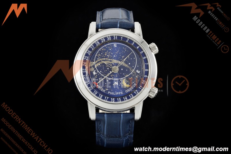 Patek Philippe - Grand Complications 6102P 44mm Celestial Blue SS/LE GRF MY9015 Mod