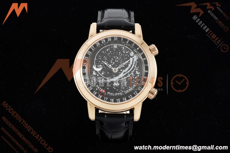 Patek Philippe - Grand Complications 6102R 44mm Celestial Black RG/LE GRF MY9015 Mod