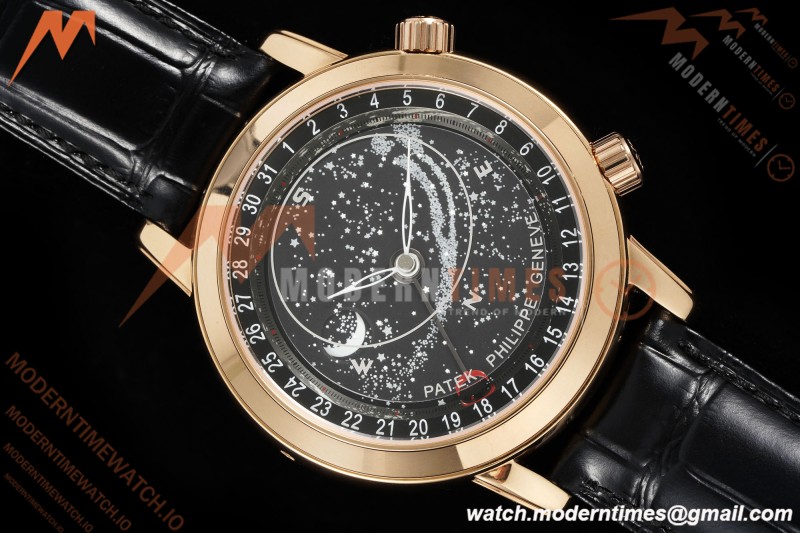 Patek Philippe - Grand Complications 6102R 44mm Celestial Black RG/LE GRF MY9015 Mod