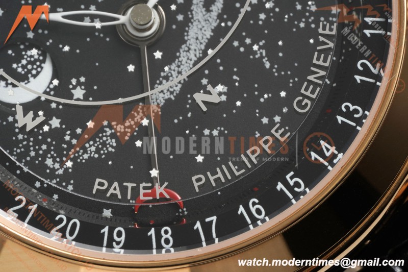 Patek Philippe - Grand Complications 6102R 44mm Celestial Black RG/LE GRF MY9015 Mod