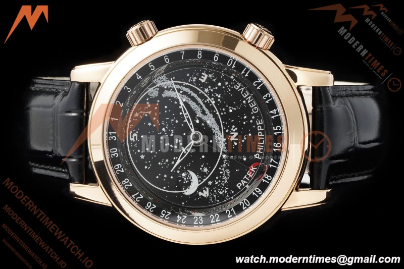 Patek Philippe - Grand Complications 6102R 44mm Celestial Black RG/LE GRF MY9015 Mod