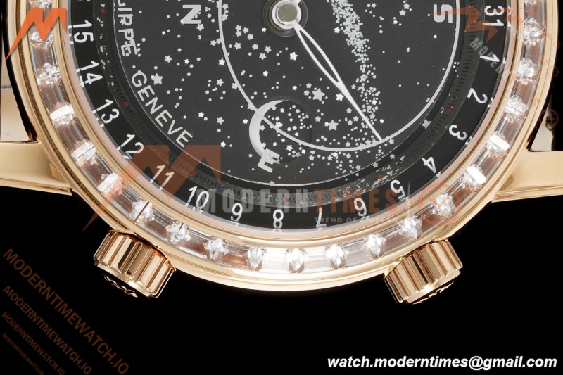Patek Philippe - Grand Complications 6104R 44mm Celestial Black RG/LE Dia/Num MY9015 Mod