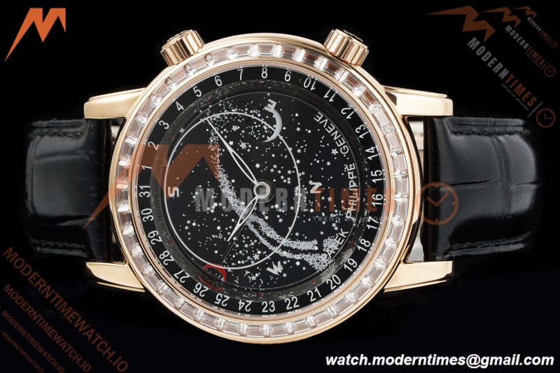 Patek Philippe - Grand Complications 6104R 44mm Celestial Black RG/LE Dia/Num MY9015 Mod