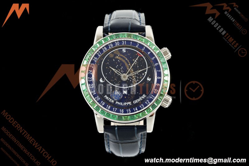Patek Philippe - Grand Complications 6104 44mm SS/LE Emerald Celestial Blue 3KF A240