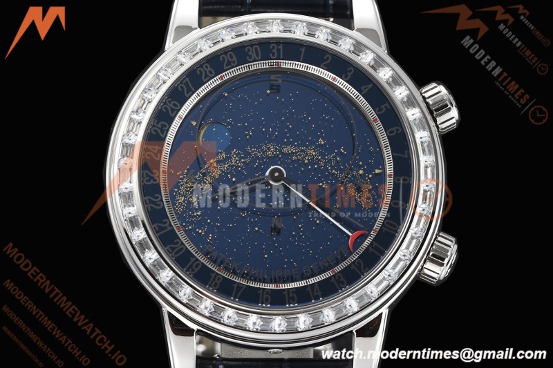 Patek Philippe - Grand Complications 6104G 44mm Crystal SS/LE Celestial Blue Dial PPF A240