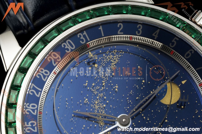 Patek Philippe - Grand Complications 6104 44mm Green Dia SS/LE Celestial Blue Dial PPF A240