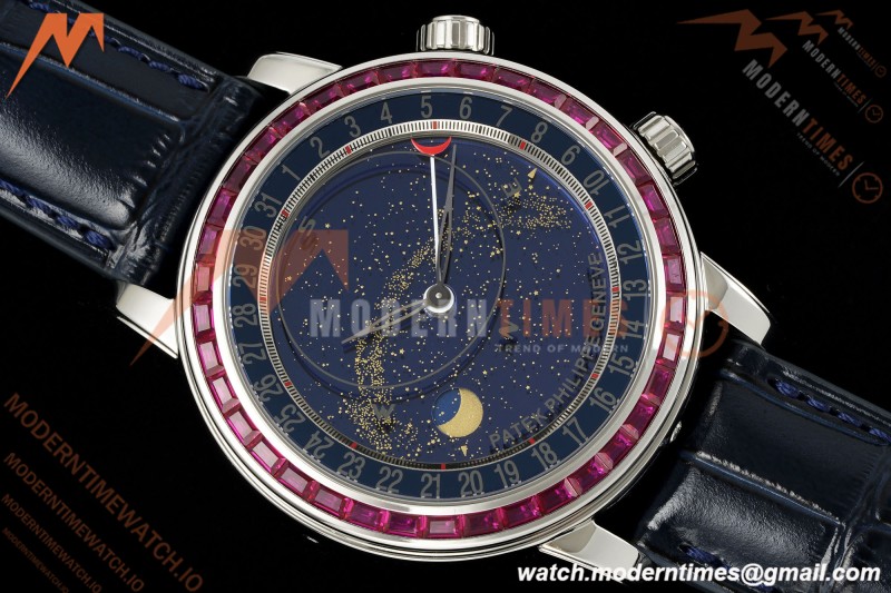 Patek Philippe - Grand Complications 6104 44mm Red Dia SS/LE Celestial Blue Dial PPF A240
