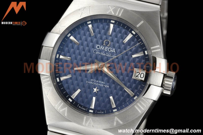 Omega - Constellation Co-Axial 38mm SS/SS Blue VSF A8500