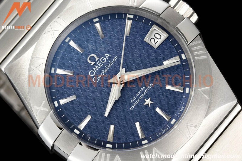 Omega - Constellation Co-Axial 38mm SS/SS Blue VSF A8500