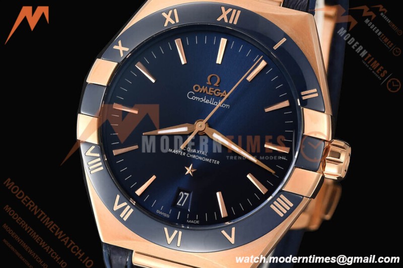 Omega - Constellation Co-Axial 41mm Ceramic RG/LE Blue VSF A8901