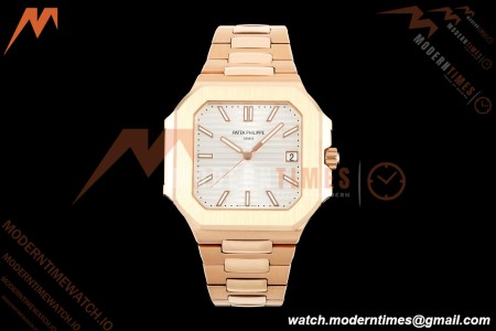 Patek Philippe - Cubitus 5821 45mm RG/RG Silver Stick Dial GRF A330