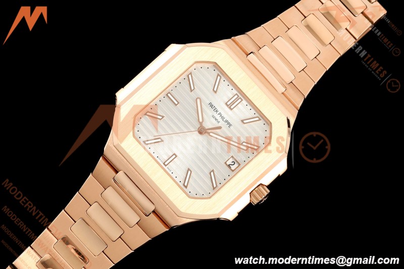 Patek Philippe - Cubitus 5821 45mm RG/RG Silver Stick Dial GRF A330