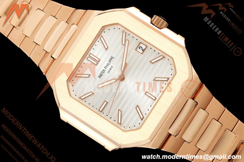 Patek Philippe - Cubitus 5821 45mm RG/RG Silver Stick Dial GRF A330