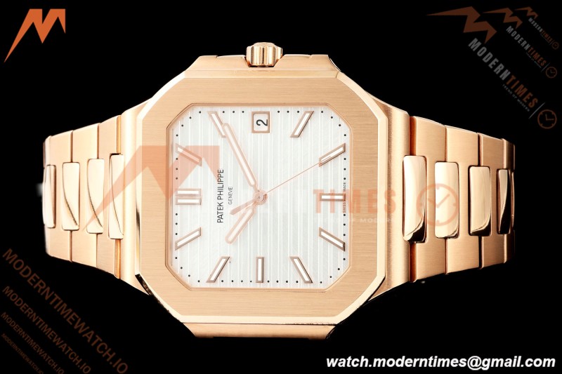 Patek Philippe - Cubitus 5821 45mm RG/RG Silver Stick Dial GRF A330
