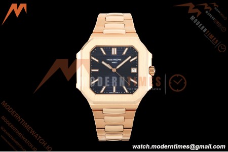 Patek Philippe - Cubitus 5821 45mm RG/RG Dark Blue Stick Dial GRF A330