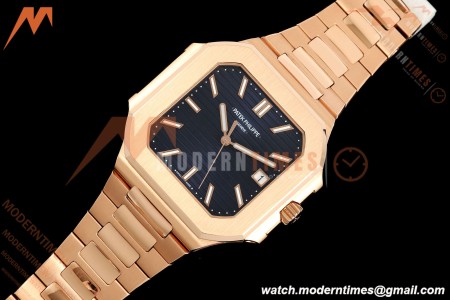 Patek Philippe - Cubitus 5821 45mm RG/RG Dark Blue Stick Dial GRF A330