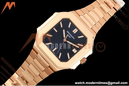 Patek Philippe - Cubitus 5821 45mm RG/RG Dark Blue Stick Dial GRF A330