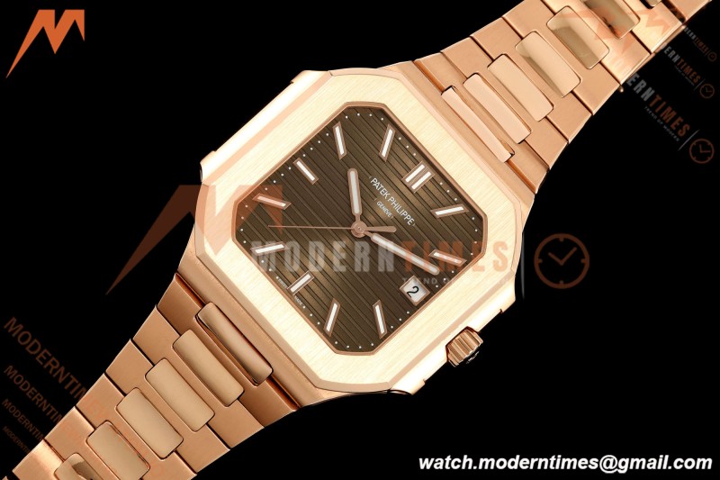 Patek Philippe - Cubitus 5821 45mm RG/RG Brown Stick Dial GRF A330