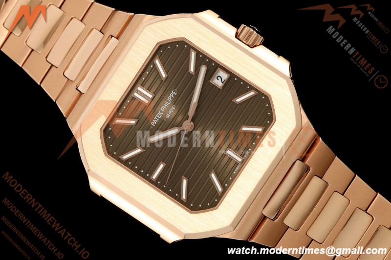 Patek Philippe - Cubitus 5821 45mm RG/RG Brown Stick Dial GRF A330