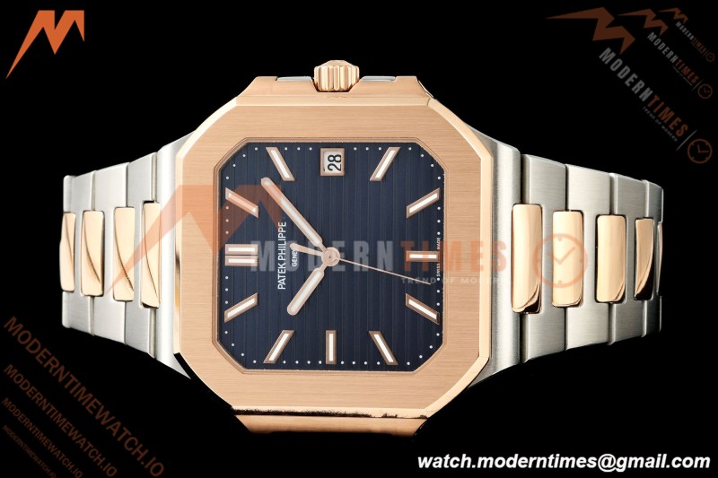 Patek Philippe - Cubitus 5821 45mm RG/SS Dark Blue Stick Dial GRF A330