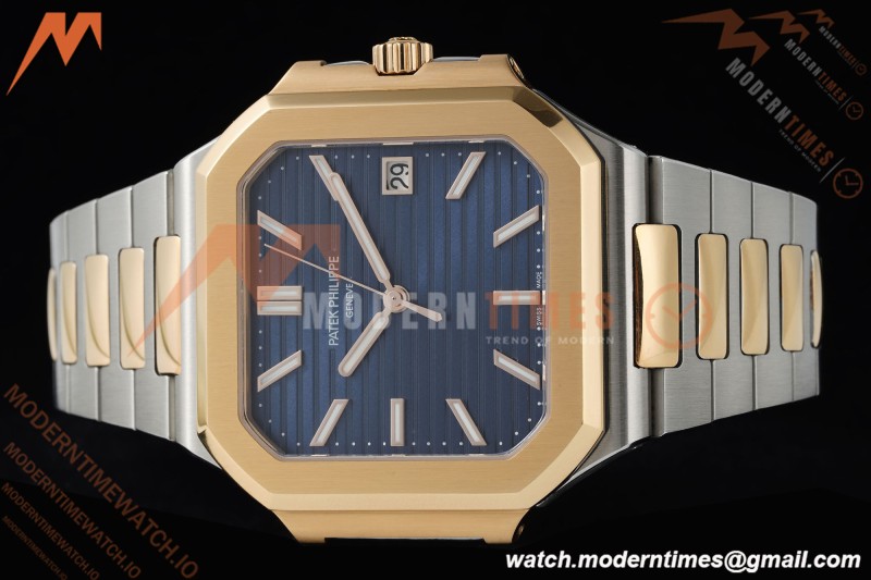 Patek Philippe - Cubitus 5821 45mm RG/SS Blue Dial PPF A330