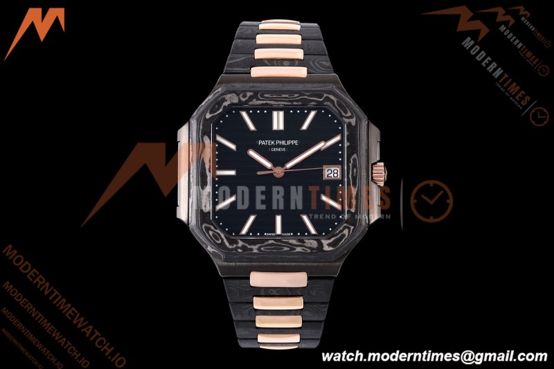 Patek Philippe - Cubitus 7128 40mm Black Carbon/RG Black Dial DIWF A324