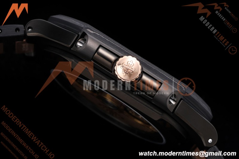 Patek Philippe - Cubitus 7128 40mm Black Carbon/RG Black Dial DIWF A324