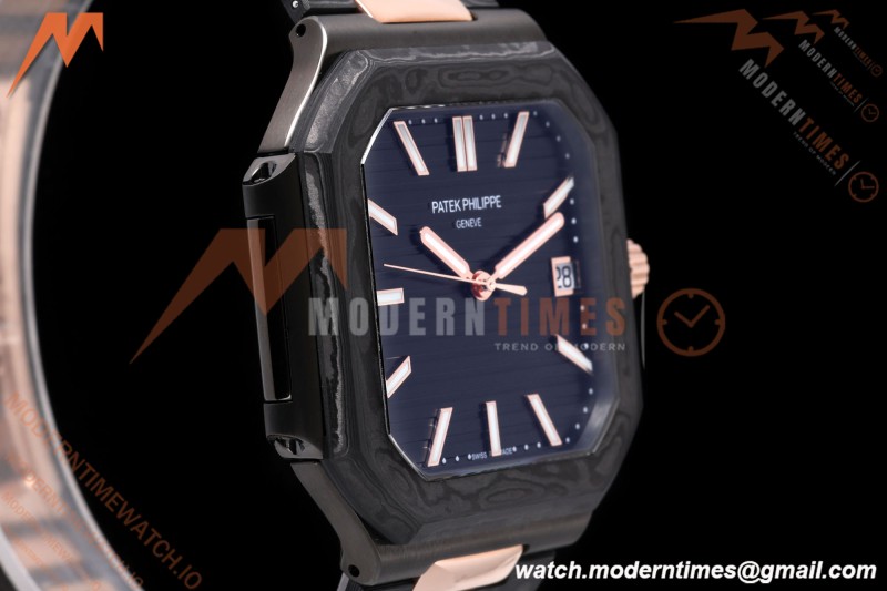 Patek Philippe - Cubitus 7128 40mm Black Carbon/RG Black Dial DIWF A324