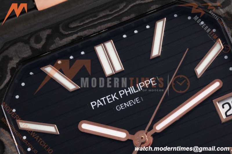 Patek Philippe - Cubitus 7128 40mm Black Carbon/RG Black Dial DIWF A324