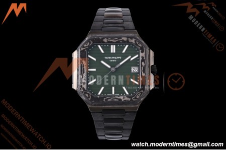 Patek Philippe - Cubitus 7128 40mm Black Carbon Green Dial DIWF A324