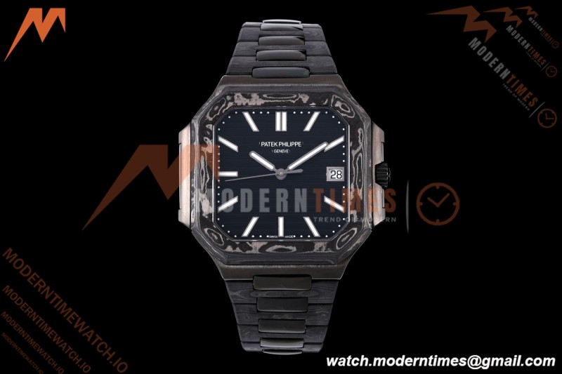 Patek Philippe - Cubitus 7128 40mm Black Carbon Black Dial DIWF A324