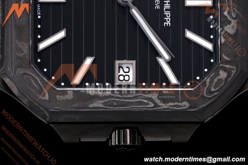 Patek Philippe - Cubitus 7128 40mm Black Carbon Black Dial DIWF A324