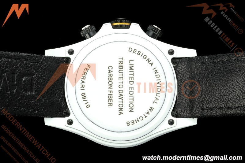 Rolex - Daytona 40mm DiW Ferrari Edition White Carbon Fiber FC/NY Red/Grn/Yelw White Italy Dial DIWF DD4801